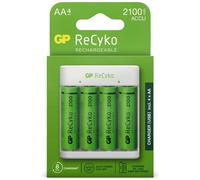 GP USB Battery Charger AA / AAA + 4x AA Battery ReCyko 2100mAh Mignon LR06
