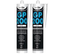 GP200 White Silicone Sealant - Multi-Purpose Waterproof Sealant (Pack of 2 x 275ml) | Flexible, Mould-Resistant, Fast-Curing for Bathrooms, Kitchens & Windows