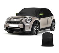 Gpaentsn Half Car Cover Compatible with 2000-2024 Mini Cooper/S/Hardtop 2 Dr, Hail Protector Car Cover for Windproof Dustproof UV Resistant Protect Your Windshield and Roof