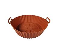 GPANZHIFA 8-inch Round Silicone air Fryer Baking Tray, Household Thick Food Grade Silicone Baking mat, 3-Piece Set, 5-Piece Set