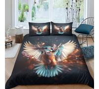 GPARSDDIO Kingfisher Duvet Cover Sets 3 PCS Hotel Quality Quilt Cover Bedding Sets Bed Covers with Pillowcases with Zipper Closure Ultra Soft Hypoallergenic Microfiber King（220x240cm）