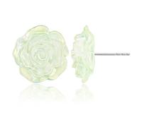 GPASTG Unique Acrylic Rose Flower Dangle Drop Earrings Chic Cute Colorful 3D Resin Camellia Flower Stud Earrings For Women, M, Resin, No Gemstone