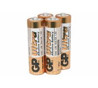 gpbattery Alkaline batteries, AA, 1.5V, packed 4 /blister