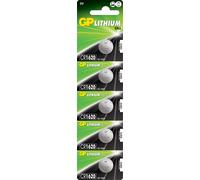 GP GPPBL1620033 Lithium Button Cell CR1620 (DL1620) - Card of 5