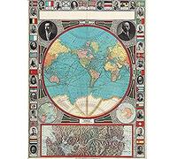 GPC 1913 World Map Colonial Power Panama Canal Art Print Canvas Premium Wall Decor Poster Mural