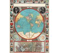 GPC 1913 World Map Colonial Power Panama Canal Unframed Wall Art Print Poster Home Decor Premium