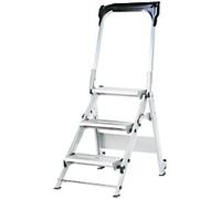 GPC 3 Castors Ladder without Multifunctional Tray 1240 mm Aluminium 150 kg