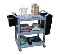 GPC 3 Shelf Service Trolley Grey