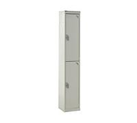 GPC Express Locker 2 Doors 1 nest Key lock 300 x 300 x 1,800 mm Grey