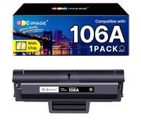 GPC Image Toner Cartridges Replacement for HP 106A W1106A Compatible with Laser 107a 107r 107w MFP 135a 135r 135w 137fnw 135wg 137fwg (Black, 1-Pack)
