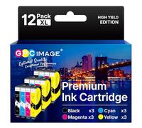 GPC Image 12-Pack 603XL Ink Cartridges Replacement for Epson 603 XL Multipack Compatible with Expression Home XP-3100 XP-4100 XP-2100 XP-2105 XP-3105 Workforce WF-2810 WF-2830 WF-2835 WF-2850