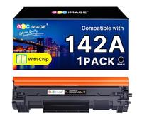 GPC Image 142A Toner with Chip Compatible with HP 142A 142X W1420A W1420X Toner for Laserjet MFP M140w M140 M139w M110 M110w (Black, 1-Pack)