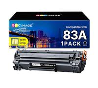 GPC IMAGE 83A CF283A Compatible for HP 83A for HP LaserJet Pro MFP M125nw Toner M127fw M127fn M201dw M225dw M125a M125 M201n M127fp M127fs M127 (Black, Pack of 1)