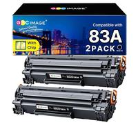 GPC IMAGE 83A Toner Black Compatible with HP 83A CF283A for HP LaserJet Pro MFP M127fw Toner M125nw M127fn M201dw M225dw M125a M127fp M127fs M201n M125rnw M225rdn (2-pack
