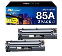 GPC Image Toner Cartridges Replacement for HP CE285A 85A Compatible with P1102W P1102 P1100 P1106 M1136 M1130 M1132 M1134 M1212 M1212NF M1213NF M1132MFP M1217NFW M1134MFP M1136MFP (Black, 2-Pack)