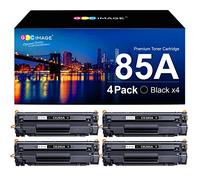GPC Image 85A CE285A Toner Compatible for HP 85A Black Toner Cartridge for P1102W P1102 P1100 P1106 M1136 M1130 M1132 M1134 M1212 M1212NF M1213NF M1132MFP M1217NFW M1134MFP M1136MFP (Black, 4-Pack)