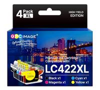 GPC Image LC422XL Ink Cartridges, 4 Pack | Compatible for Brother LC422 Ink Cartridges for Brother MFC-MFC-J5740DW J5340DW MFC-J6540DW MFC-J6940DW MFC-J5345DW