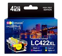GPC Image LC422XL LC-422XLVAL Ink Cartridges Value Pack Replacement for Brother LC422 LC-422 XL LC422XLVAL Compatible for Brother MFC-J5340DW MFC-J5345DW MFC-J5740DW MFC-J6540DW MFC-J6940DW (4 Pack)
