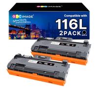 GPC Image MLT D116L D116S Compatible Toner Replacement for Samsung MLT D116L D116S to use with Xpress SL-M2835DW M2825ND M2825DW M2885FW M2675 M2675FN M2875FD M2625 M2626 M2676 M2825 (Black, 2-Pack)