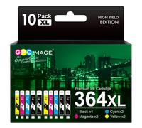 GPC Image Multipack Ink Cartridges Replacement for HP 364XL 364 Compatible with 5510 5520 5522 5524 6510 6520 B8550 C5388 7510 7520 4620 4622 3070A