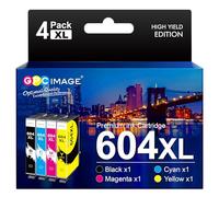 GPC Image Printer Cartridges 604 604XL Compatible with Epson 604 Ink Cartridges Multipack for Epson XP2200 Ink Cartridges XP3200 XP4200 XP3205 XP4205 Workforce WF-2930 WF-2935 WF-2910 (4 Pack)