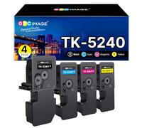 GPC IMAGE TK-5240 TK5240 Compatible for Kyocera TK-5240K for Kyocera Ecosys M5526cdw M5526cdn P5026cdw P5026cdn TK 5240 Black (Pack of 4)