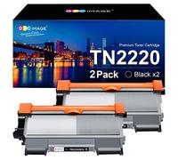 GPC Image Toner Cartridges Replacement for Brother TN2220 TN2010 Compatible with MFC-7460DN 7360N Compatible with HL-2250DN 2130 2220 2240 2270DW 2240D 7065DN Compatible with FAX-2840 (Black, 2-Pack)