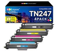 GPC Image TN247 TN-243CMYK Toner Value Pack Toner Cartridges, 4 Pack | Compatible for TN-247 TN243CMYK Toner Value Pack Brother for DCP-L3550CDW MFC-L3710CW HL-L3230CDW MFC-L3750CDW HL-L3210CW