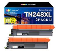 GPC Image TN248XL Black Toner Cartridges, Compatible with Brother TN248BK Toner, for Brother DCP-L3560CDW MFC-L3760CDW DCP-L3520CDWE DCP-L3520CDW MFC-L8390CDW MFC-L3740CDWE MFC-L3740CDW (2 Packs)