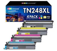 GPC IMAGE TN248XL TN248XLCMYK Compatible with Brother 248 MFC-L3760CDW with Brother MFC-L3740CDW MFC-L3740CDWE (4-Pack)