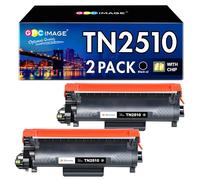 GPC Image TN2510 TN-2510 Toner Cartridge Compatible for Brother TN 2510 for Brother DCP-L2627DWXL DCP-L2620DW HL-L2400DW HL-L2400DWE HL-L2445DW MFC-L2860DWE MFC-L2800DW MFC-L2835DW Printer(2 Black)