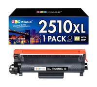 GPC Image TN2510XL TN2510 Toner Cartridge Compatible with Brother TN-2510XL, High Yield for Brother DCP-L2627DWE L2660DW; MFC-L2860DWE L2800DW L2860DW L2827DWXL L2827DW L2827DWE Printer, 1 x Black