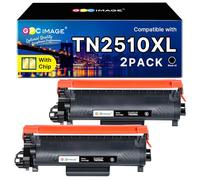 GPC Image TN2510XL TN-2510XL Toner Compatible for Brother TN-2510XL 2-Pack