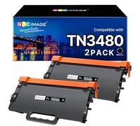 GPC Image TN3480 Toner Compatible for Brother TN3430 TN-3480 Toner Cartridge for Brother HL-L6400DW HL-L5100DN HL-L5200DW HL-L5000D HL-L6300DW DCP-L5500DN MFC-L5750DW MFC-L5700DW (Black, 2-Pack)