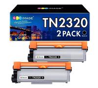 GPC Image Toner Cartridges Replacement for Brother TN2320 TN2310 Compatible with MFC-L2700DW L2720DW Compatible with HL-L2340DW L2360DN L2300D L2365DW Compatible with DCP-L2500D L2520DW(Black, 2-Pack)