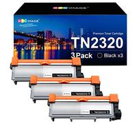 GPC Image Toner Cartridges Replacement for Brother TN2320 TN2310 Compatible with MFC-L2700DW L2720DW Compatible with HL-L2340DW L2360DN L2300D L2365DW Compatible with DCP-L2500D L2520DW(Black, 3-Pack)