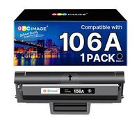 GPC Image Toner Cartridges Replacement for HP 106A W1106A Compatible with Laser 107a 107r 107w MFP 135a 135r 135w 137fnw 135wg 137fwg (Black, 1-Pack)