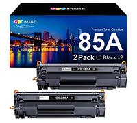 GPC Image Toner Cartridges Replacement for HP CE285A 85A Compatible with P1102W P1102 P1100 P1106 M1136 M1130 M1132 M1134 M1212 M1212NF M1213NF M1132MFP M1217NFW M1134MFP M1136MFP (Black, 2-Pack)
