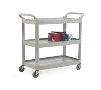 GPC Mobile Shelf Trolley 3 Shelves 225 kg 1,030 x 510 x 960 mm Grey