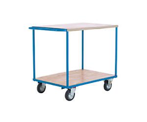 GPC Mobile Shelf Truck 2 Shelves 500 kg 1,100 x 700 x 940 mm Blue