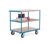 GPC Mobile Shelf Truck 3 Shelves 500 kg 1,100 x 700 x 965 mm Blue