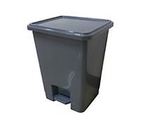 GPC Pedal Bin 15 L Grey Polypropylene LPB15Z_3_GRY Pack of 3