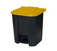 GPC Pedal Bin 30 L Black, Yellow Polypropylene CPB30Z_YE_LD