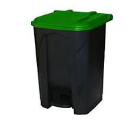 GPC Pedal Bin 50 L Black, Green Polypropylene CPB50Z_GR_LD