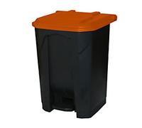 GPC Pedal Bin 50 L Black, Red Polypropylene CPB50Z_RD_LD