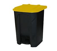 GPC Pedal Bin 50 L Grey, Yellow Polypropylene CPB50Z_YE_LD