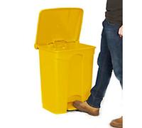 GPC Pedal Bin 68 L Yellow Polypropylene GBI68Z_YE