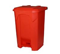 GPC Pedal Bin 80 L Red Polypropylene LPB80Z _RED