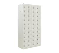 GPC Personal Effect Locker 10 Doors 4 nests Key lock 900 x 380 x 1,800 mm Grey