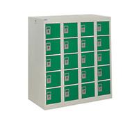 GPC Personal Effect Locker 5 Doors 4 nests Key lock 900 x 380 x 940 mm Grey